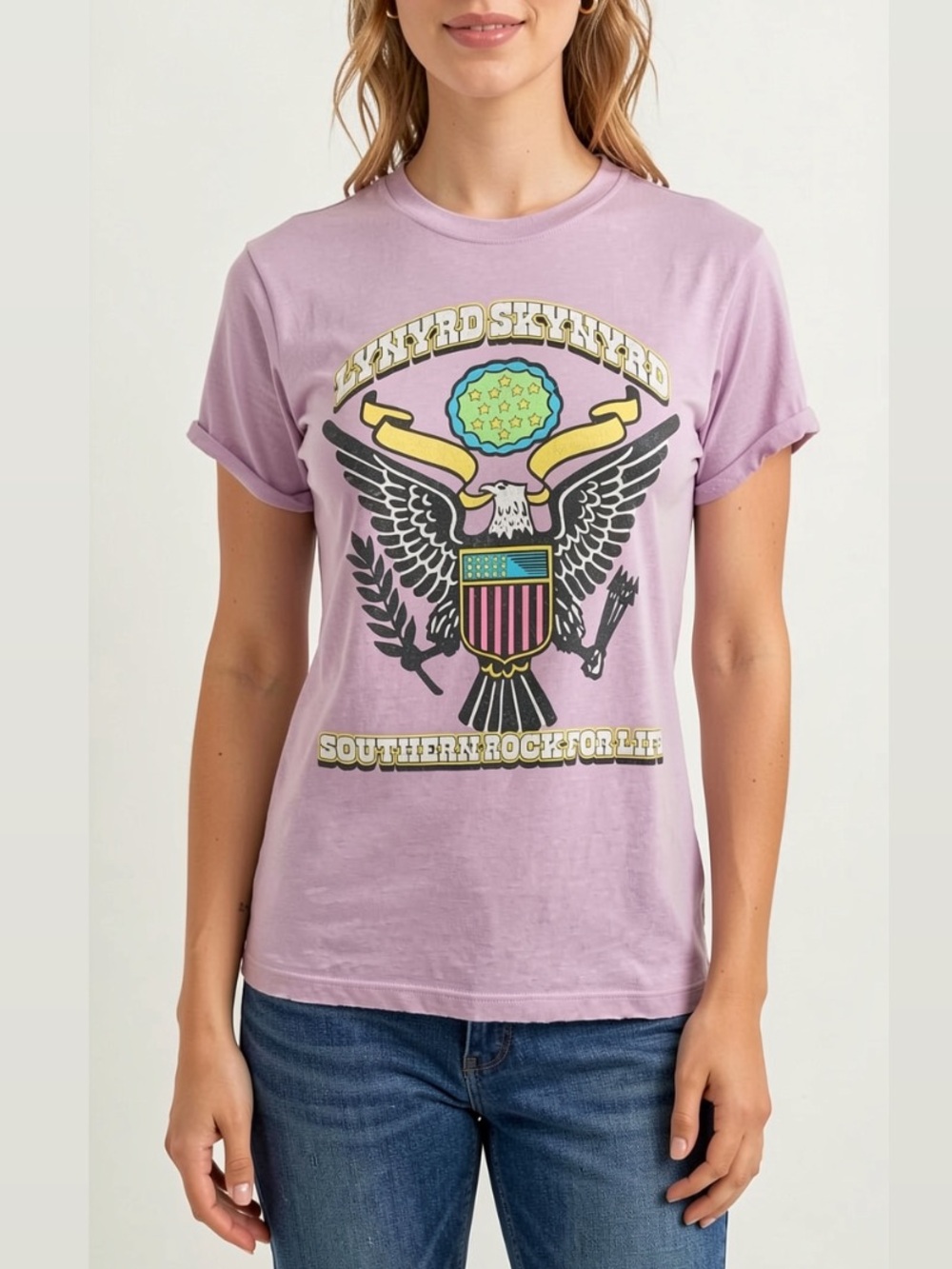 Lynyrd Skynyrd Southern Rock burnout band graphic T-shirt recycled karma